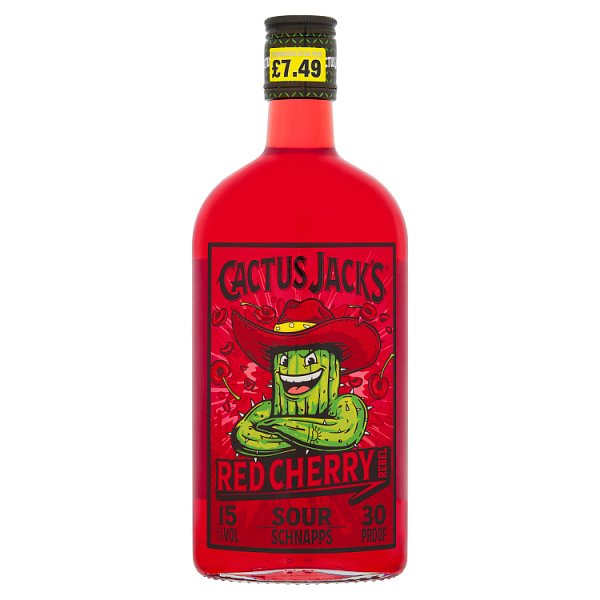 Cactus Jack's Red Cherry Rebel Sour Schnapps - 50cl