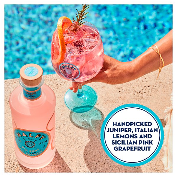Malfy Rosa Pink Grapefruit Flavoured Gin, - 70cl Bottle