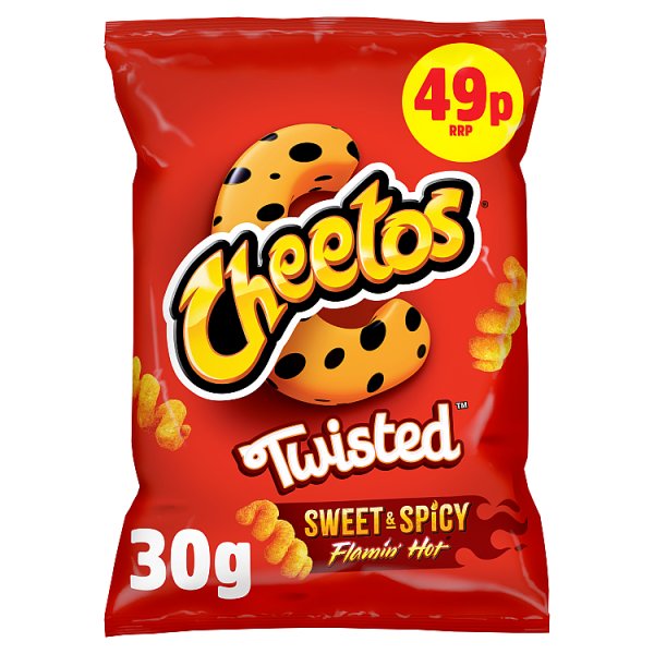 Cheetos Twisted Sweet & Spicy Snacks Crisps 30 x 30g