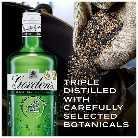Gordon’s Special Dry London Gin 37.5% Vol - 1L Bottle