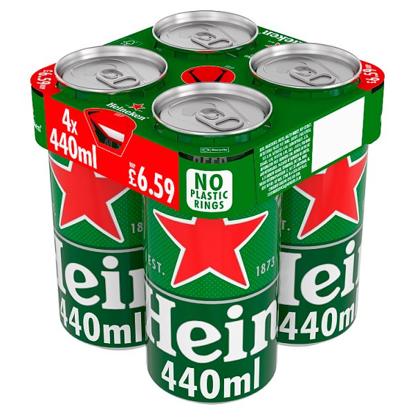 Heineken Original Premium Lager Beer 5% ABV Can 24 x 440ml