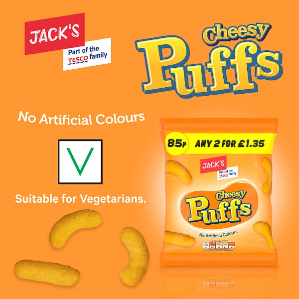 Jack's Cheesy Puffs 18 x 60g