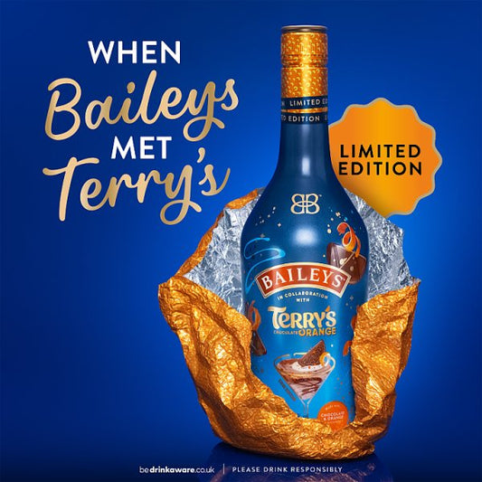 Baileys x Terry’s Chocolate Orange Irish Cream Liqueur 17% vol 50cl