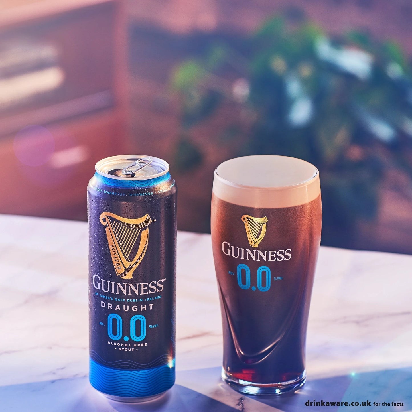 Guinness Draught 0.0% Stout Beer Can 0% Vol 24 x 500ml