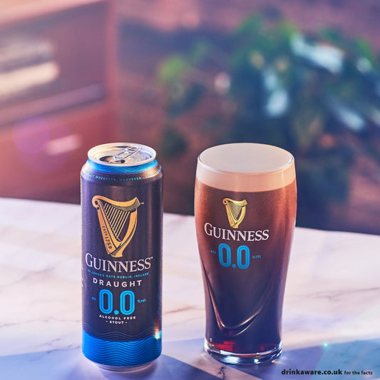 Guinness Draught 0.0% Stout Beer Can 0% Vol 24 x 500ml
