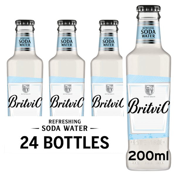Britvic Soda Water Bottle 24 x 200ml NRB