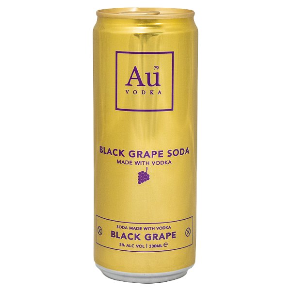 Au Vodka Black Grape 12 x 330ml Can