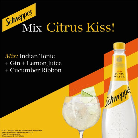 Schweppes Indian Tonic Water 6 x 1L Bottles
