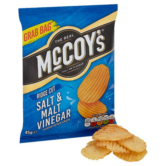 McCoy's Salt & Malt Vinegar Grab Bag Crisps 36 x 45g