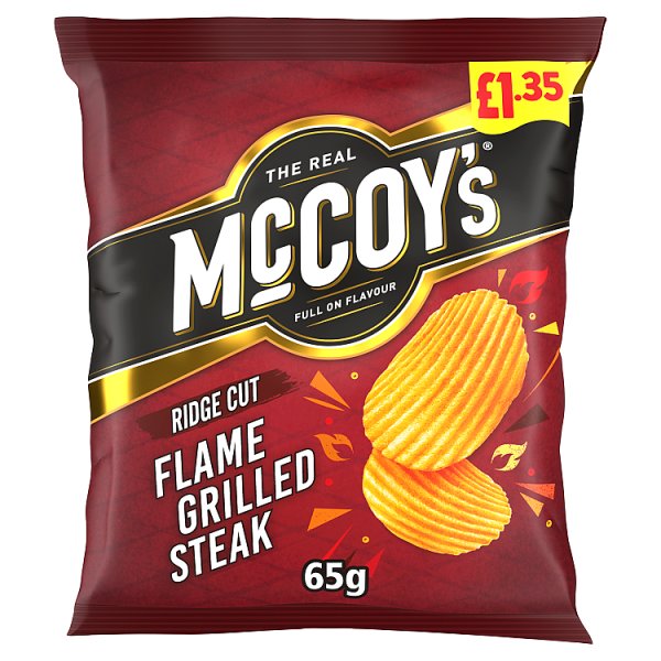 McCoy's Flame Grilled Steak Crisps 20 x 65g