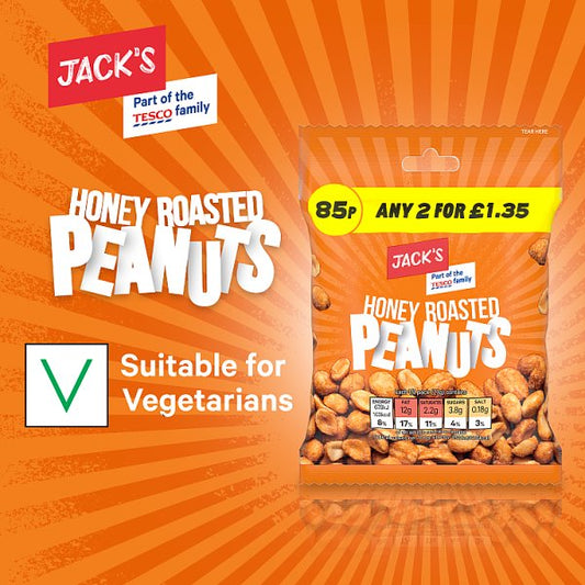 Jack's Honey Roasted Peanuts 24 x 55g