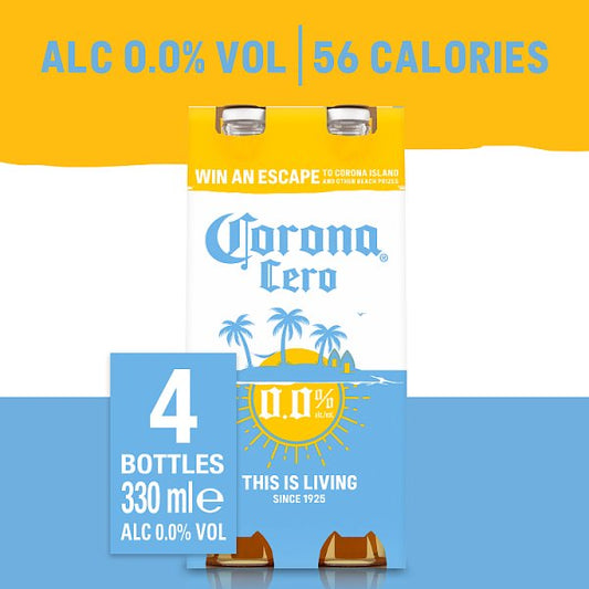 Corona Cero Lager Beer 24x330ml Bottle
