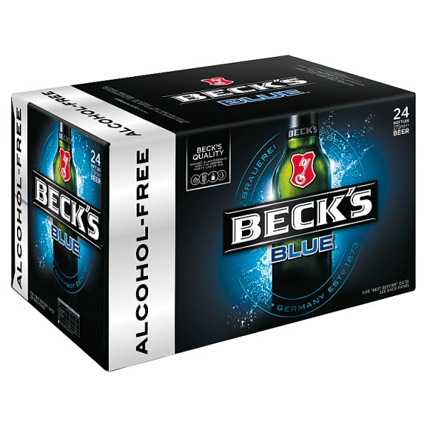 Beck's Blue 0.0% Alcohol Free Lager Beer Bottles 24x275ml