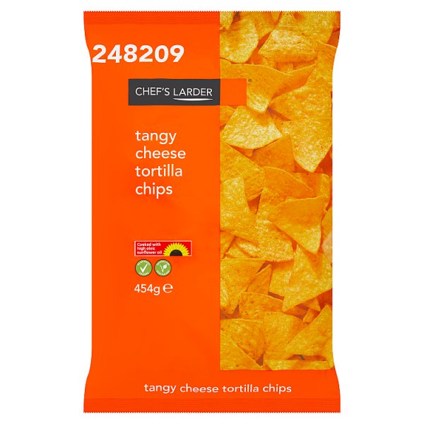 Chef's Larder Tangy Cheese Tortilla Chips 6 x 454g