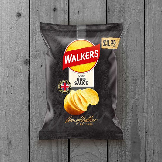 Walkers BBQ Sauce Sharing Bag Crisps 18 x 70g