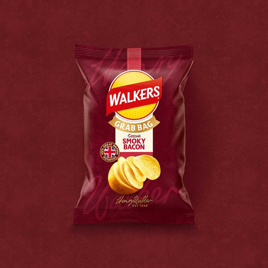 Walkers Smoky Bacon Grab Bag Crisps 32 x 45g