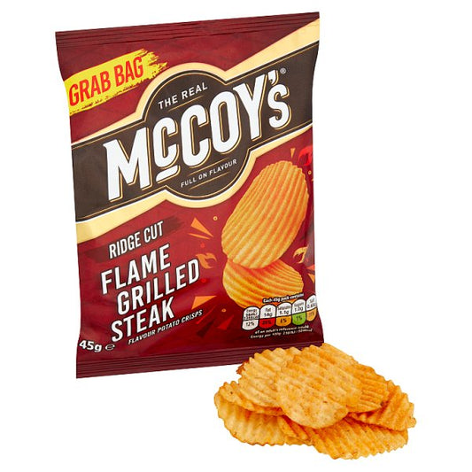 McCoy's Flame Grilled Steak Grab Bag Crisps 36 x 45g