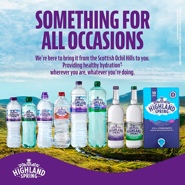 Highland Spring Sparkling Spring Water 24 x 330ml