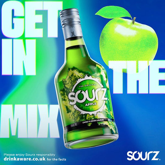 Sourz Apple Sweet & Sour Liqueur 70cl