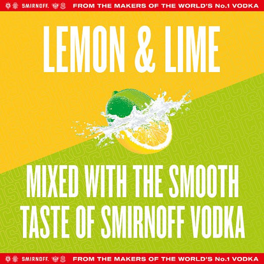 Smirnoff Crush Lemon & Lime 6% vol 12 x 440ml
