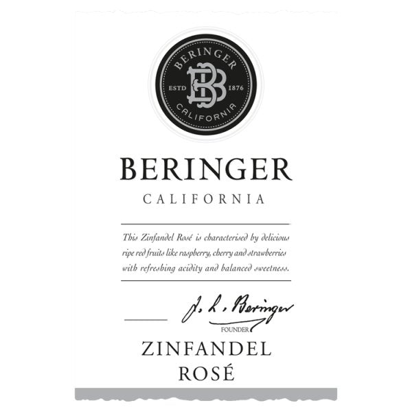 Beringer Zinfandel Rosé 6 x 750ml Bottles
