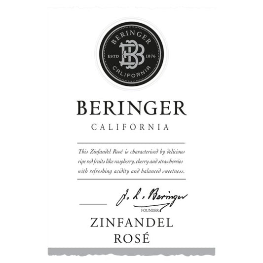 Beringer Zinfandel Rosé 6 x 750ml Bottles