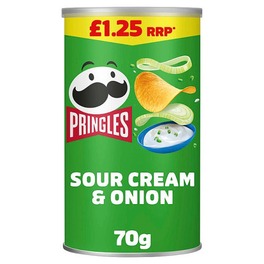 Pringles Sour Cream & Onion Sharing Crisps 12 x 70g