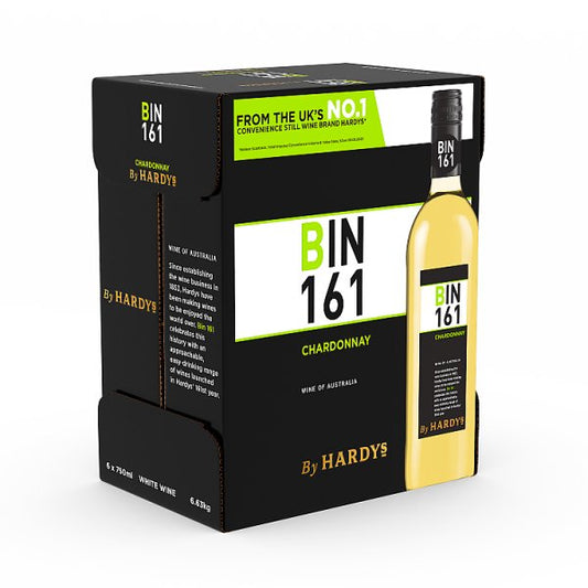 Bin 161 By Hardys Chardonnay White Wine 6 x 75cl