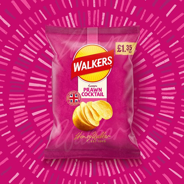 Walkers Prawn Cocktail Sharing Crisps 18 x 70g