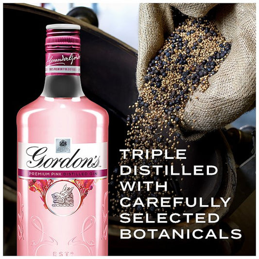 Gordon's Premium Pink Gin Based Flavoured Spirit Drink 35% Vol - 70cl Bottle