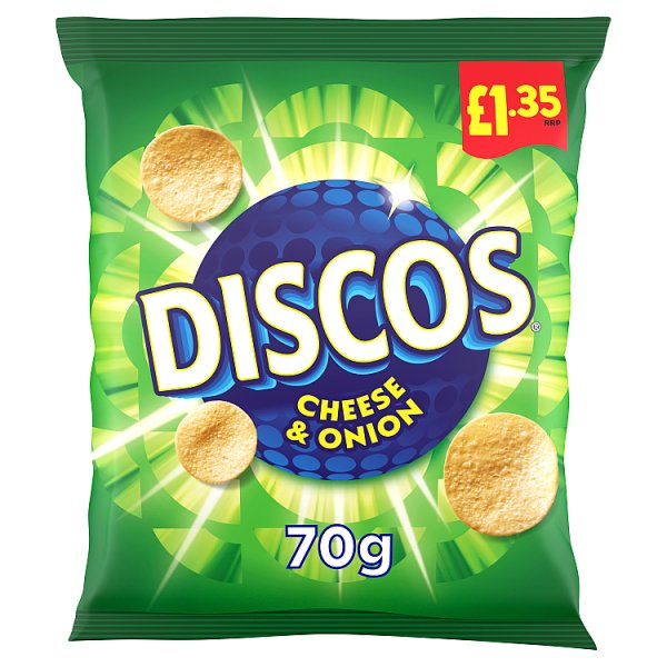 Discos Cheese & Onion Crisps 16 x 70g