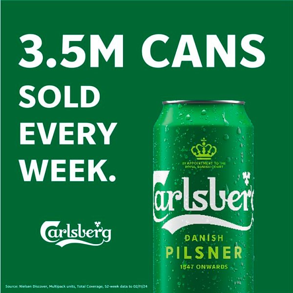 Carlsberg Danish Pilsner Pint Can 24 x 568ml