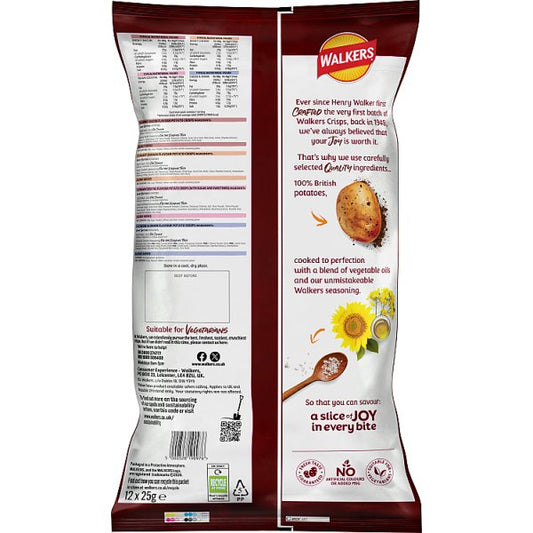 Walkers Meaty Variety Multipack Crisps 180 x 25g