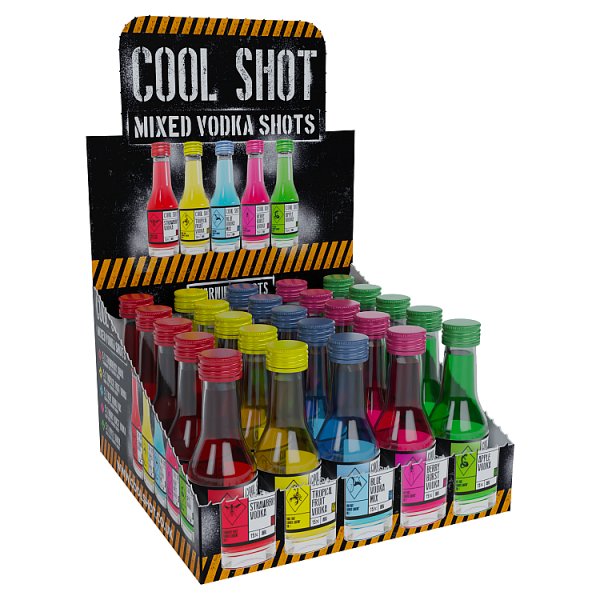 Cool Shot Mixed Vodka Shots 25 x 20ml