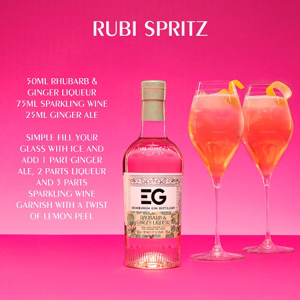 Edinburgh Gin Rhubarb & Ginger Liqueur - 50cl