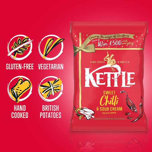 Kettle Sweet Chilli & Sour Cream Potato Chips 18 x 40g