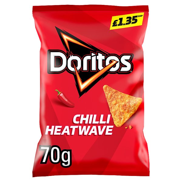 Doritos Chilli Heatwave Tortilla Chips Sharing Bag Crisps 18 x 70g