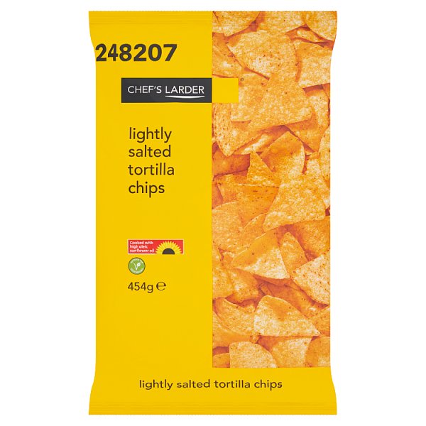 Chef's Larder Lightly Salted Tortilla Chips 6 x 454g