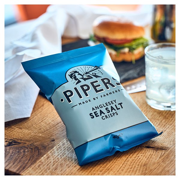 Pipers Anglesey Sea Salt Crisps Grab Bag 24 x 40g