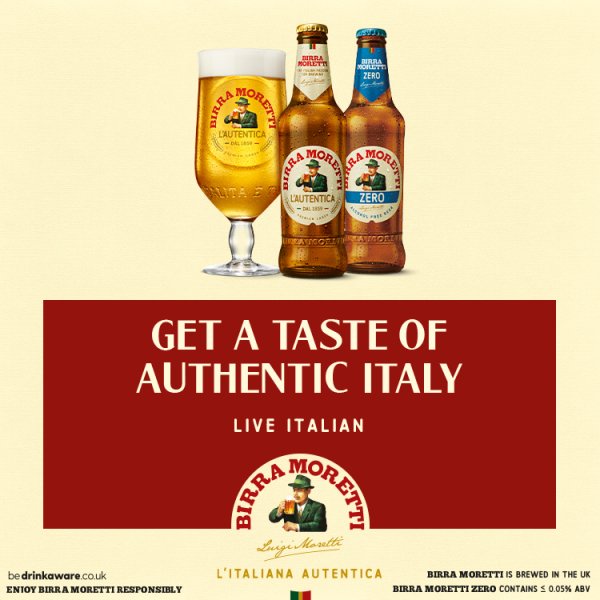 Birra Moretti Premium Lager Beer Bottle 24x330ml