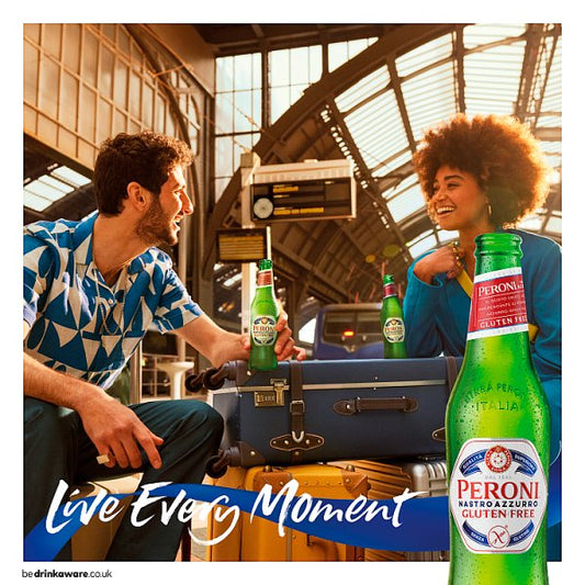 Peroni Nastro Azzurro Italian Gluten Free Beer 12 x 330ml Bottles