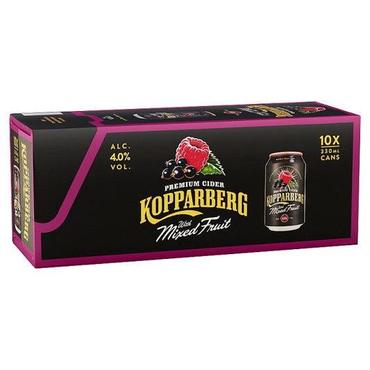 Kopparberg Premium Cider with Mixed Fruit 10 x 330ml Cans