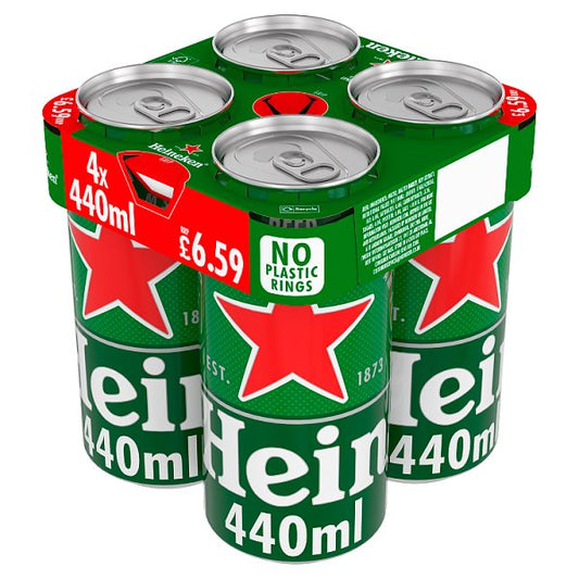 Heineken Original Premium Lager Beer 5% ABV Can 24 x 440ml