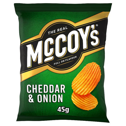 McCoy's Cheddar & Onion Grab Bag Crisps 36 x 45g