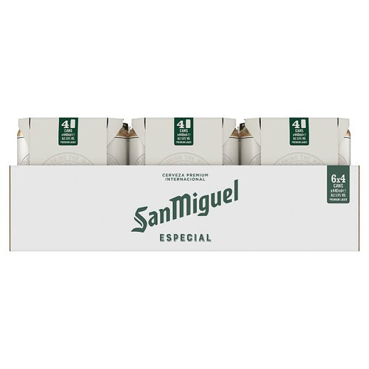 San Miguel Premium Lager Beer Cans 24 x 440ml