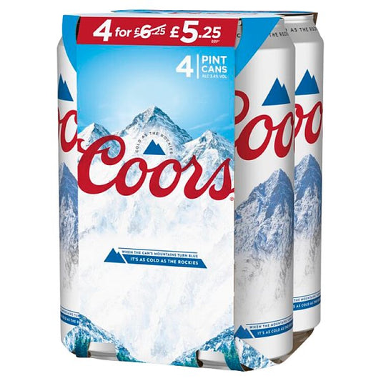 Coors Lager Beer Can 24 x 568ml