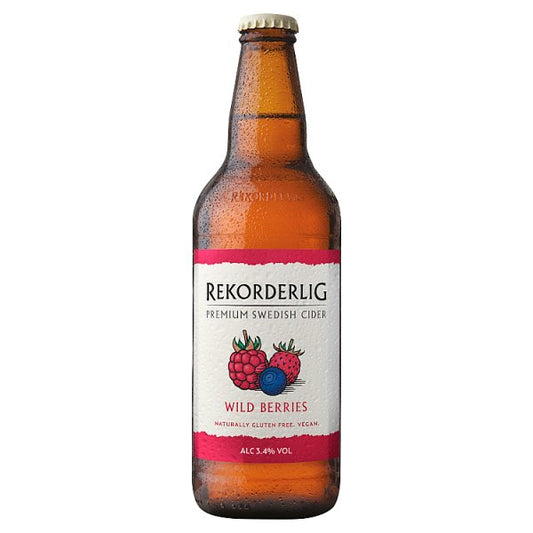Rekorderlig Wild Berries Premium Swedish Cider 8 x 500ml Bottles