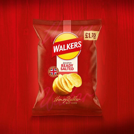 Walkers Ready Salted Sharing Crisps 18 x 70g