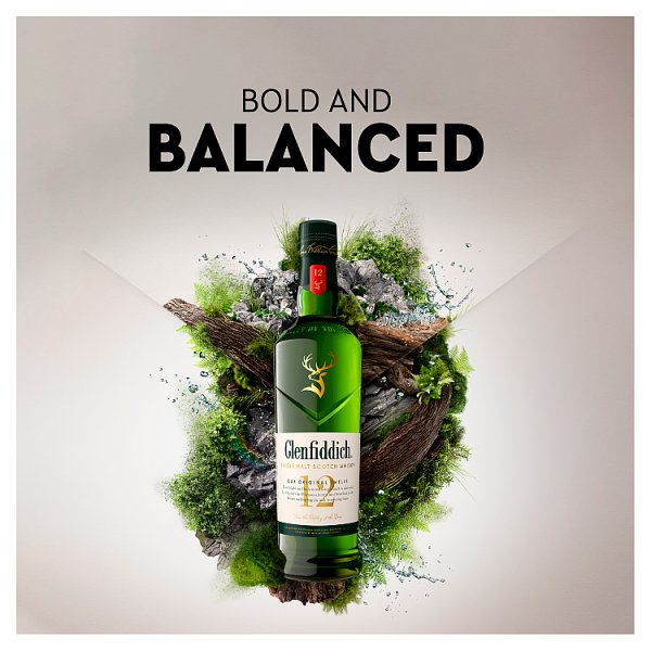 Glenfiddich 12 Year Old Single Malt Scotch Whisky 70cl