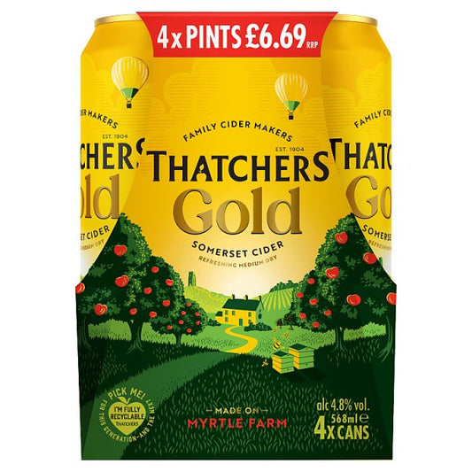 Thatchers Gold Somerset Cider 24 x 568ml